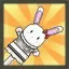 Ara's Comfy Nightie Bunny Spear (White)