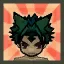 Black Wolf Hair (Blue-Green)