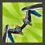 Ariel's Dual-horn Bow (Blue)