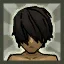 Ariel's Long Shaggy Hair (Black)