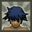 Wicked Short-bang Cut (Blue)
