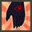 Black Wolf Gloves (Red)
