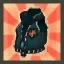 Black Wolf Top Piece (Blue-Green)