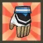 Football Uniform Gloves (Blue)