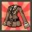 Elesis's Military Uniform Top Piece (Light Brown)