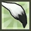 フェネックキツネのしっぽ（灰）