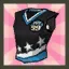 Cheerleader Uniform Top Piece (Blue)